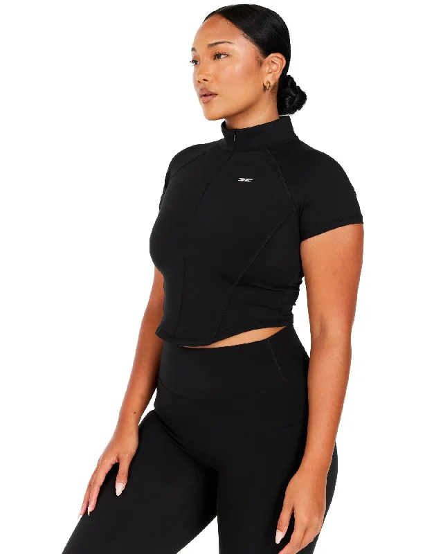 Aura Sculpt Tee - Black