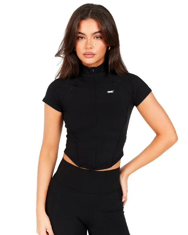 Aura Sculpt Tee - Black