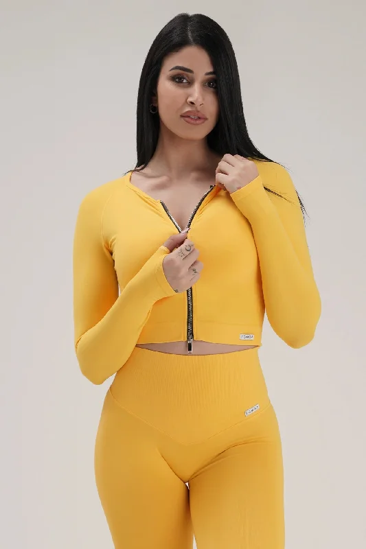 Bolero Full Zip Giallo Lemon