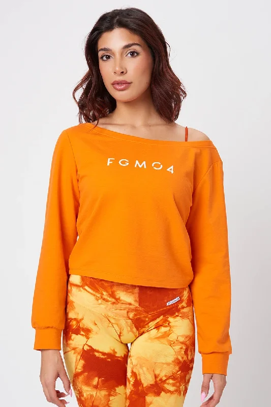 Felpa Frida Baggy Arancione