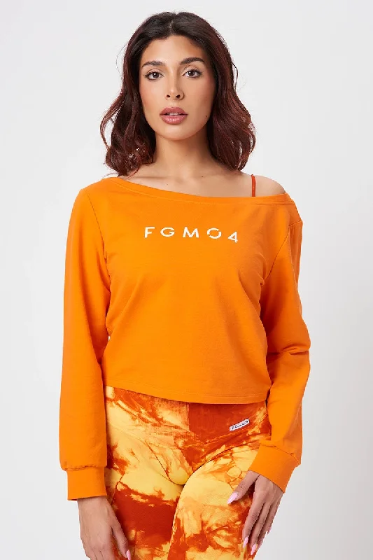 Felpa Frida Baggy Arancione