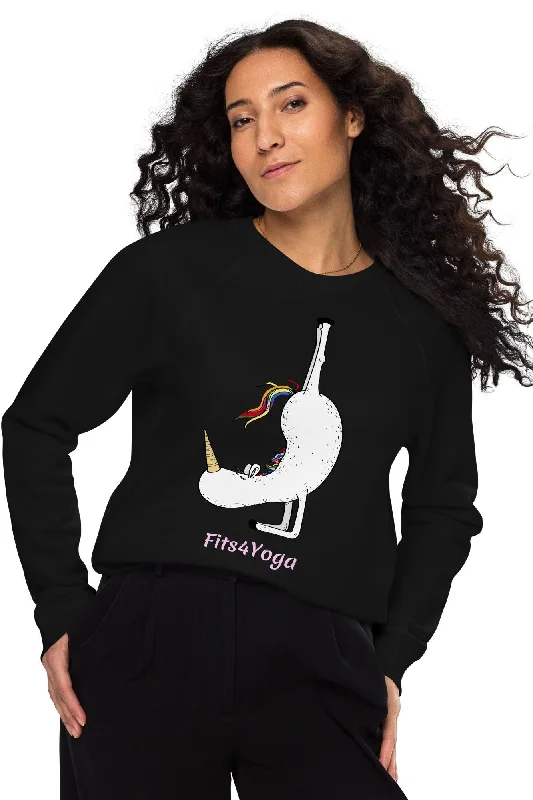 Fits4yoga Unicorn 2 organic raglan sweatshirt