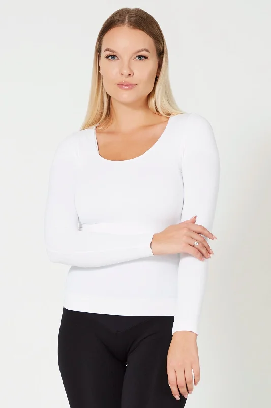 Maglia Manica Lunga Snellente Bianco 2.0