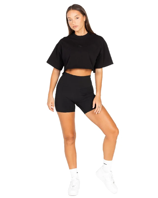 Women's Classic Cropped Tee - Black