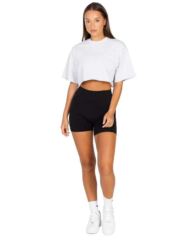 Women's Classic Cropped Tee - Polar Grey