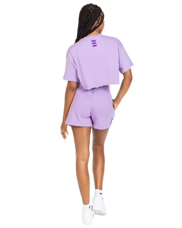 Women's Cropped Registered Tee - Purple