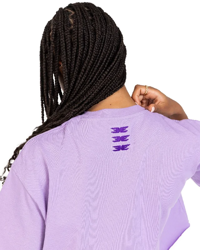 Women's Cropped Registered Tee - Purple