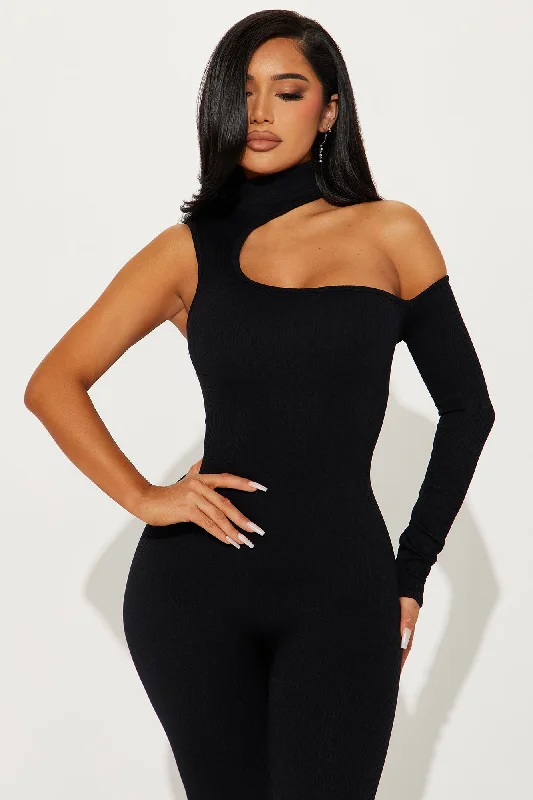 Chosen One Seamless Jumpsuit - Black