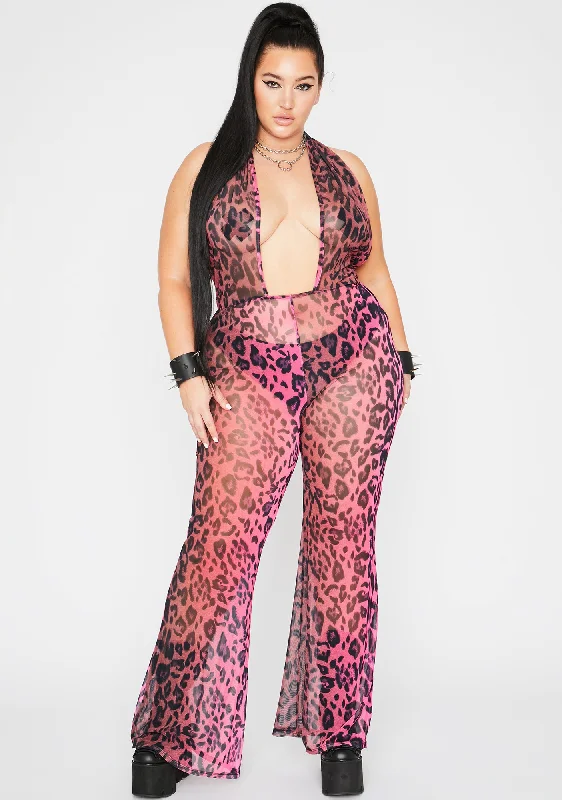 Glam Boss Jungle Sheer Jumpsuit