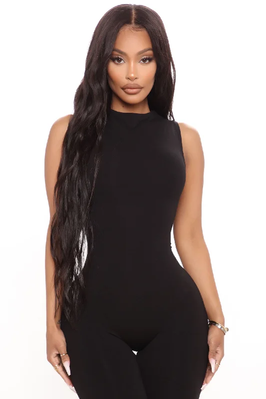 Hayleigh Double Lined Jumpsuit - Black