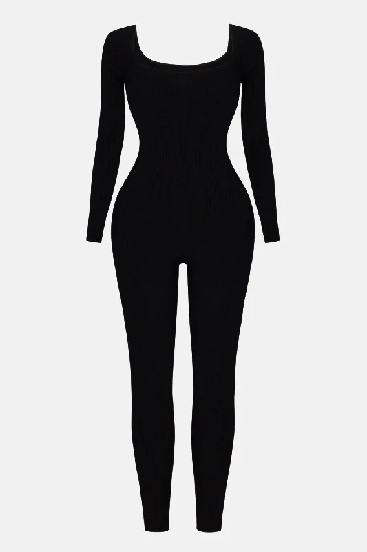 Jocelyn Snatched Jumpsuit - Black