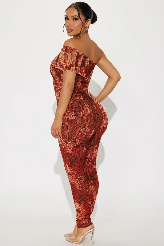 Pricilla Jumpsuit - Rust