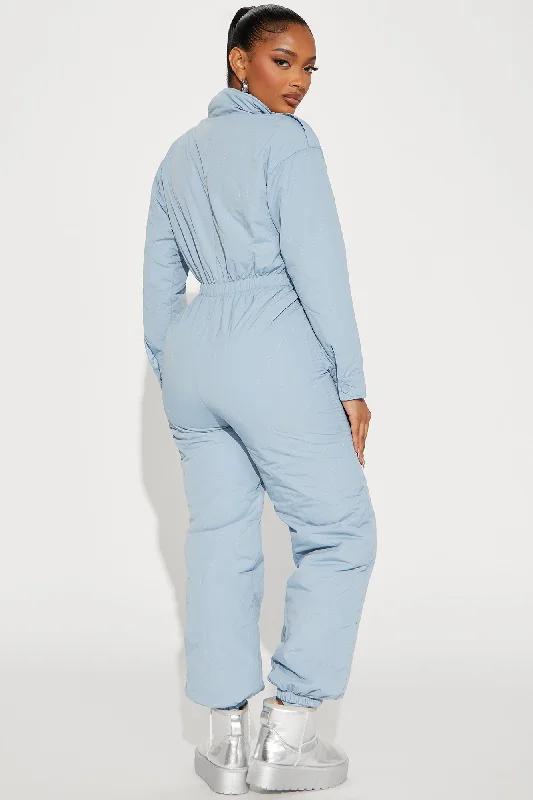 Wrightwood Puffer Jumpsuit - Slate Blue