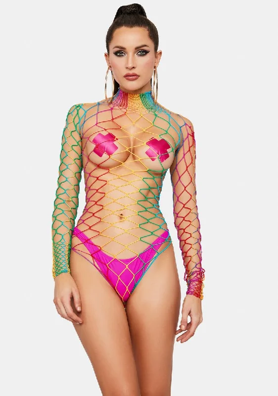 Freaky The Damned Fishnet Bodysuit