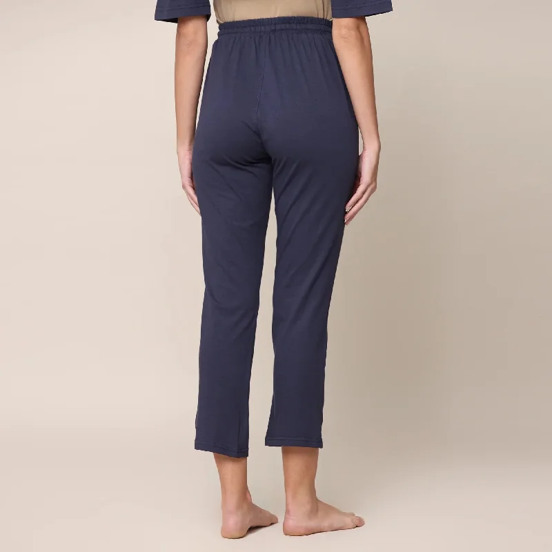 Organic Cotton Lounge Wear Set | Navy Blue