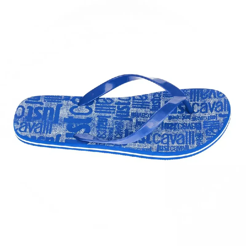 Just Cavalli Elegant Light Blue Men's Flip Men's Flops