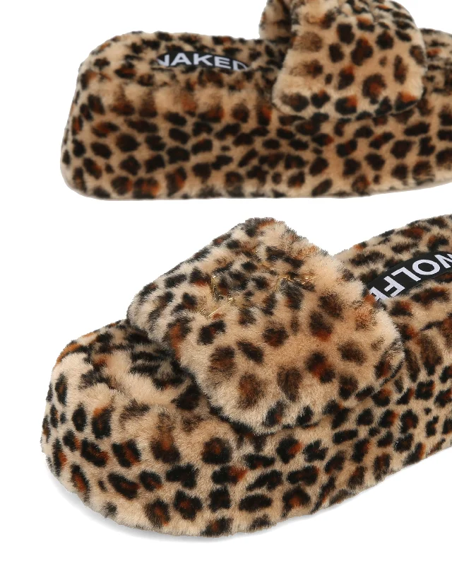 Ivy Shearling Leopard Print